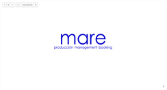 Desktop Screenshot of mareproduccion.com