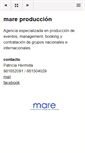 Mobile Screenshot of mareproduccion.com