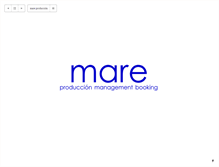 Tablet Screenshot of mareproduccion.com